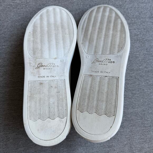 Good Man Brand Mono White Rose Gold Edge Lo-Top Sneaker Nappa Leather Mens 8.5 - Picture 10 of 11